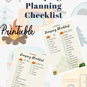 Camping Packing List Printable Packing List Template Camp Packing 