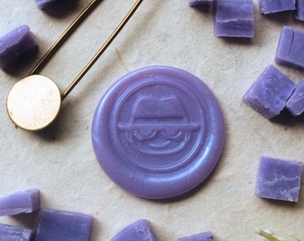 100 Handmade Eco-friendly Sustainable Shimmering Violet/Purple Sealing Wax Beads