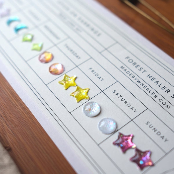 Retro 90er Jahre Ohrklebe Wochen Set - Mutter aller Träume