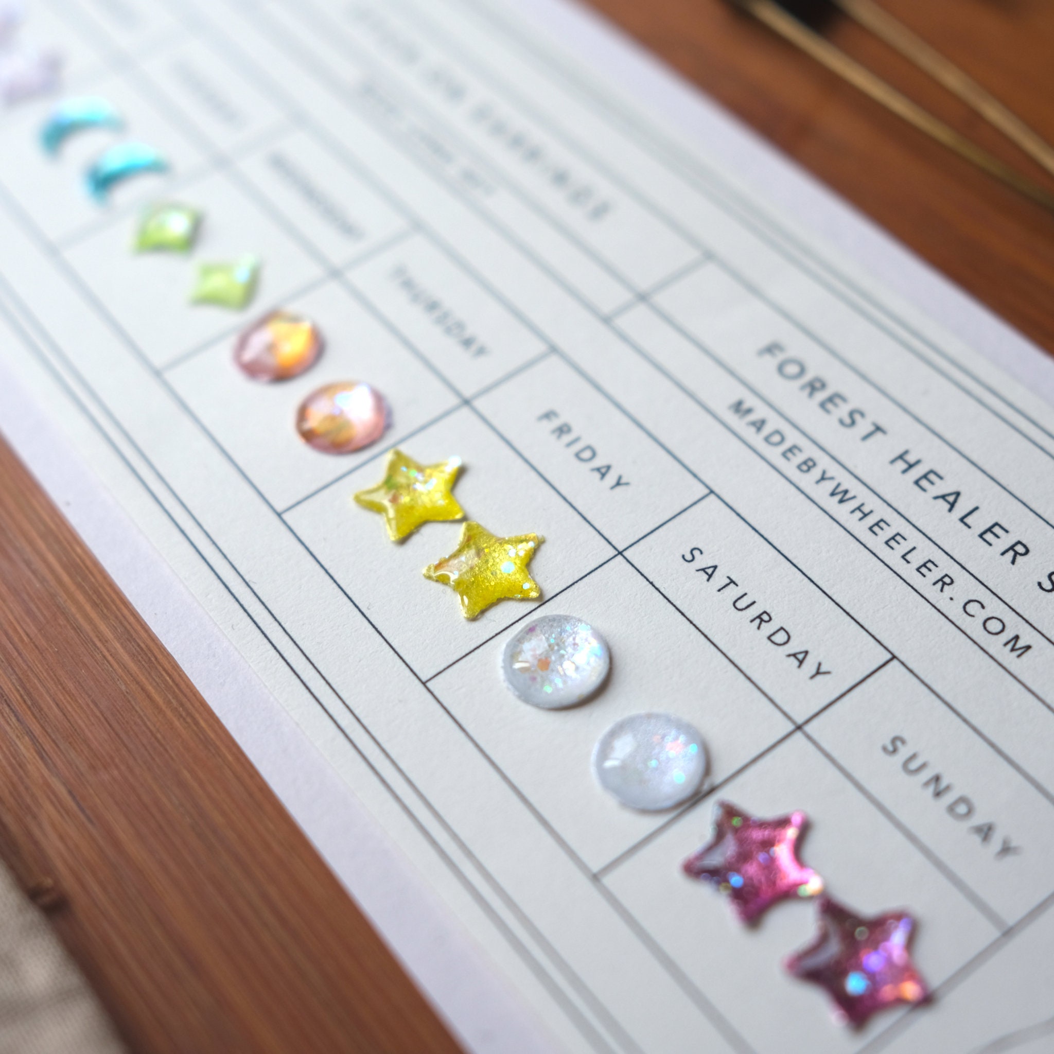 Retro 90's Stick-On Earrings Week Set - Mother of Dreams