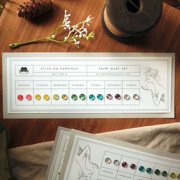 Retro 90er Ohrstecker Set - Fairy Dust