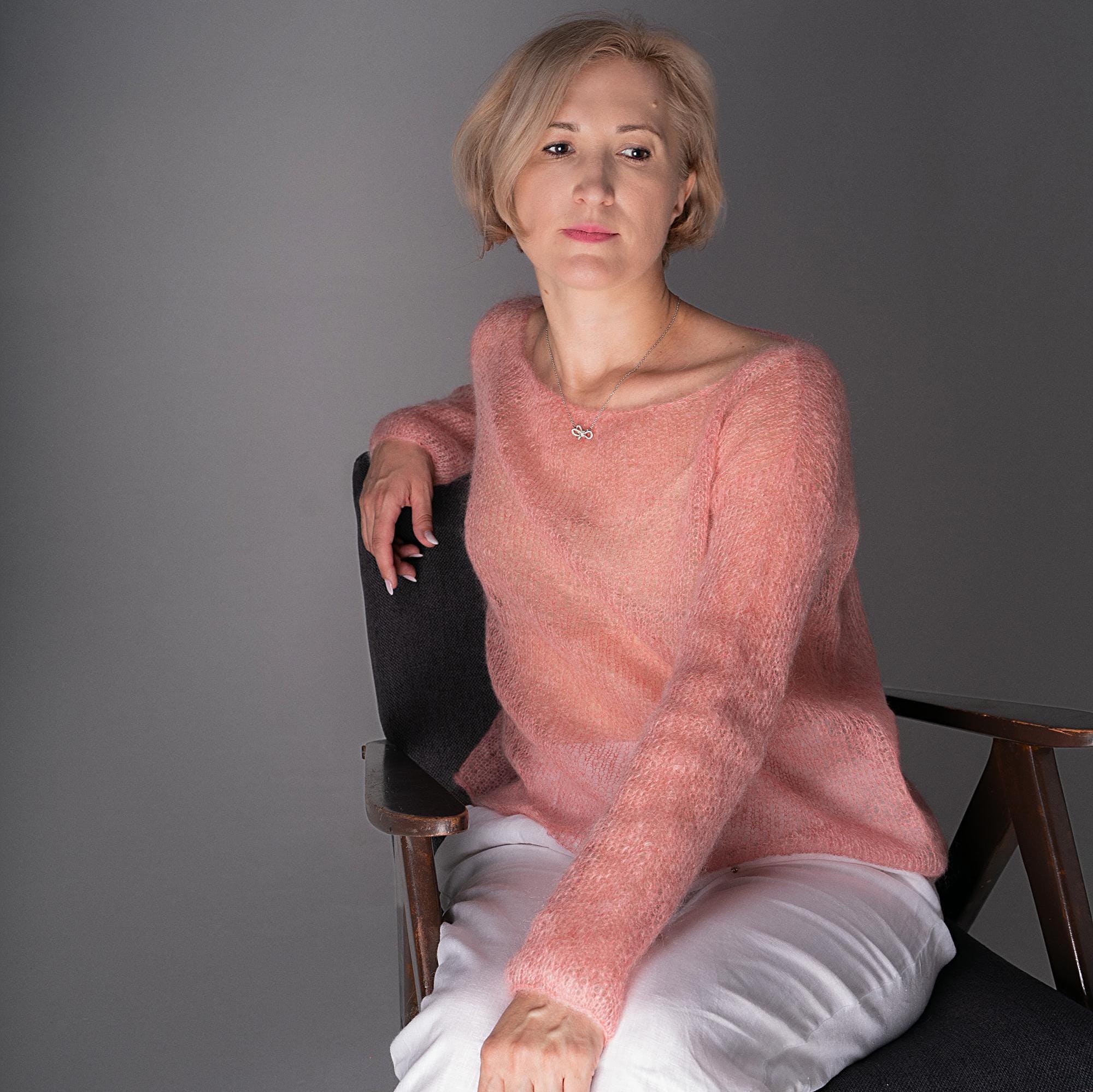 Warm Sweater - Misty Rose