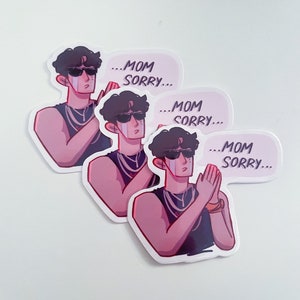 naklejka przezroczysta dk „mama przepraszam” (seventeen/svt/kpop/deco)