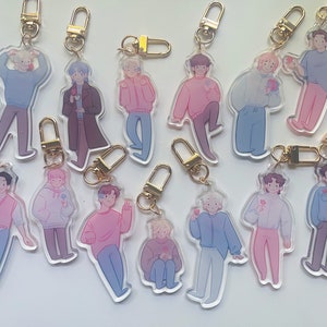 seventeen member keychains (svt/kpop/charm)