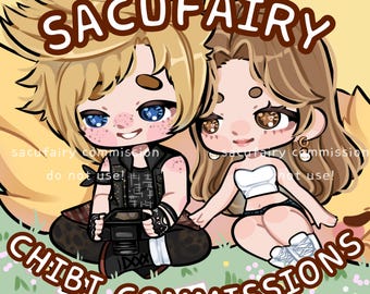 Digital Custom Personalized Chibi Art Illustrations