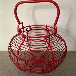 Vintage French Wire Egg Basket