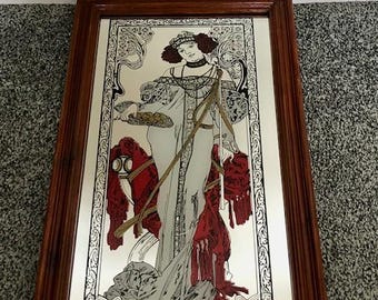 鏡 Pub mirror Paddington bear Vintage 1970s Paddington Bear Picture Mirror 