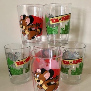Zestaw 6 szklanek Tom i Jerry