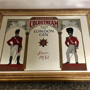 Vintage Coldstream Special Dry Gin Werbespiegel