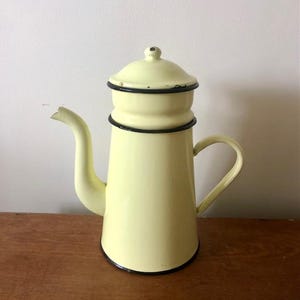 Vintage French Enamel Coffee Pot
