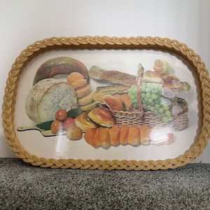 Vintage Melamin gewebtes Tablett