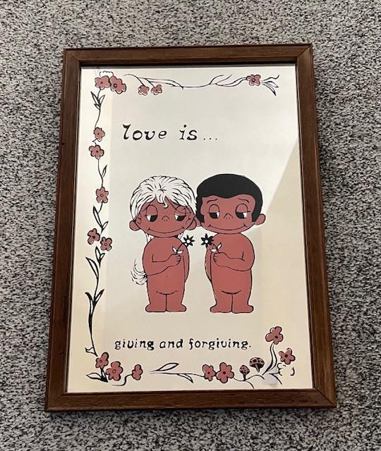 Vintage Kim Casali Love Is Mirror - Etsy