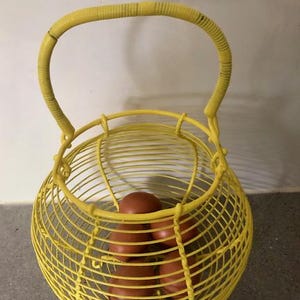 Vintage French Wire Egg Basket