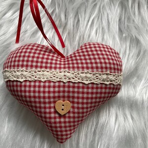 Lavendelkissen Herz Aus 100% Leinen – 16x16 Cm, Mit 25g Lavendel Gefüllt, Natürlich Gegen Motten