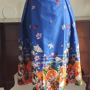 Lindy Bop Orange Blossom Skirt - 1950s Vintage Style