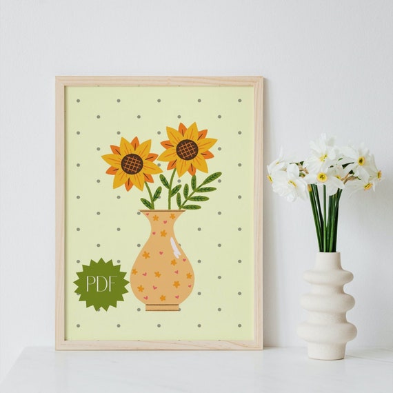 60s 70s Retro Download Print PDF Retro Wall Art Retro Etsy