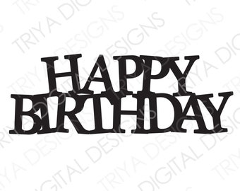 Download Happy Birthday Svg Etsy