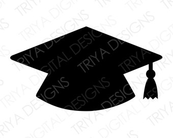Download Cap And Gown Svg Etsy
