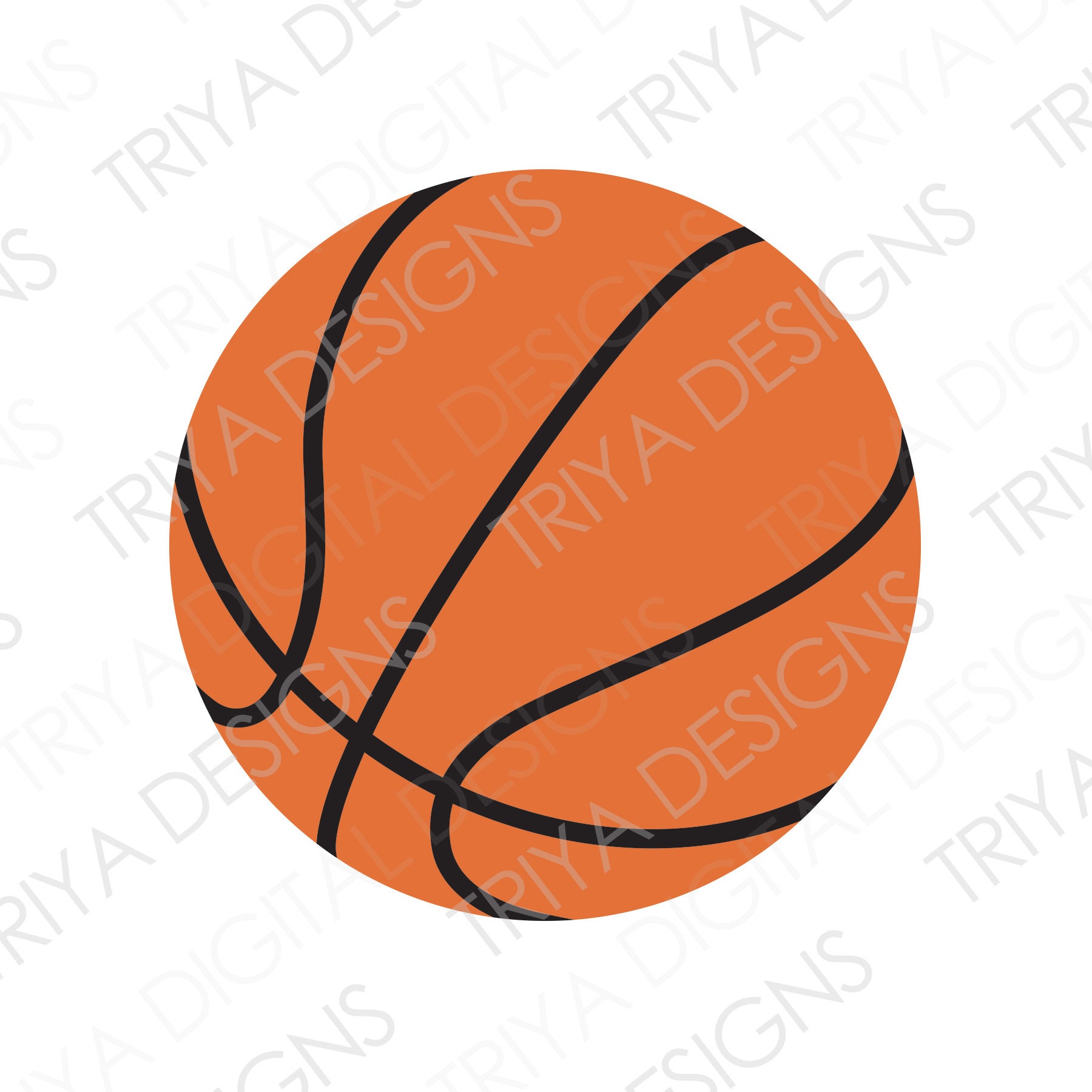 Sports Basketball Cut File Basketball SVG Digital File Cut File Prints