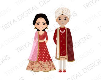 Indian Wedding Bride and Groom Clip Art Traditional Desi - Etsy Sweden Indian Wedding Bride and Groom Clip Art Traditional Desi - Etsy Sweden
