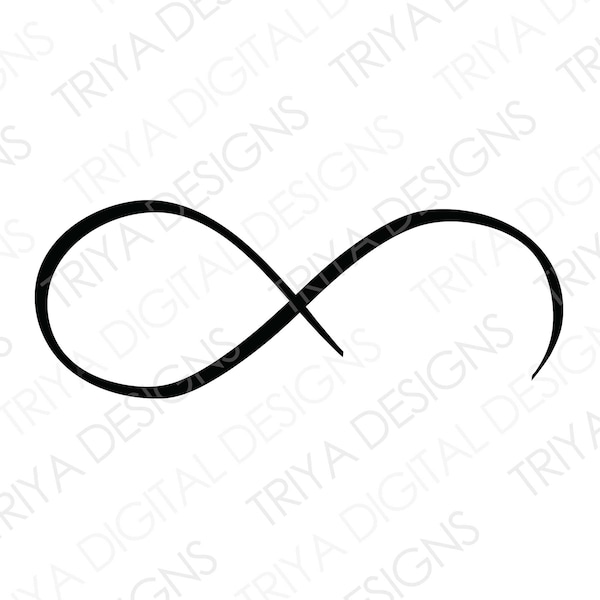 Offenes Infinity-Symbol SVG | Kundengerechtes Unendlichkeitszeichen SVG | Digitaler DOWNLOAD | Für den persönlichen oder kommerziellen Gebrauch