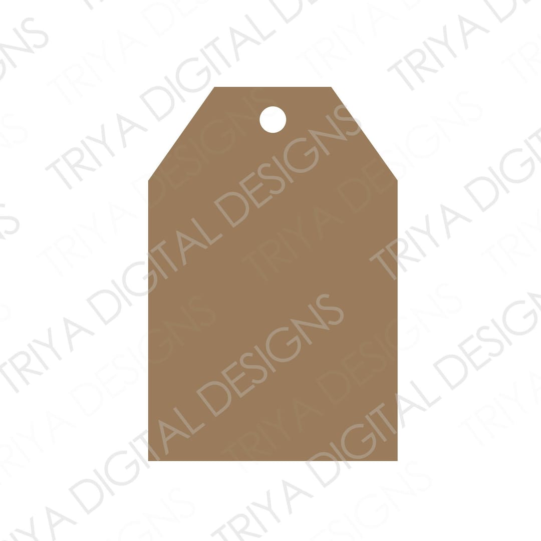 DIY Gift Tag Cutout SVG File Printable PNG File Instant Digital