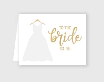 To The Bride To Be Greeting Card - INSTANT DIGITAL DOWNLOAD | Blank Printable Last Minute Bridal Shower Card, For The Future Bride, jpg, pdf