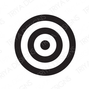 Target SVG Cut File | Bullseye, Darts, Shooting, Archery, Dart Board PNG Files | Svg Files for Cricut | Instant Digital DOWNLOAD