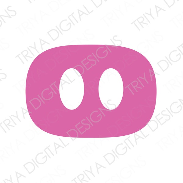 Pig Snout SVG Cut File | PNG Printable File | Pig Nose, Pig Mouth, Pig Face | Instant Digital DOWNLOAD