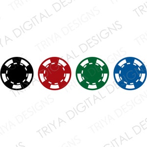 Pokerchips gesneden SVG-bestand | Poker, casino, kaarten, png-bestanden | Direct digitaal DOWNLOADEN