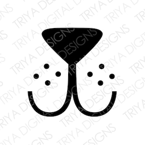Dog Face SVG Cut File | Png Printable File | DIY Face Mask Animal Design | Digital DOWNLOAD