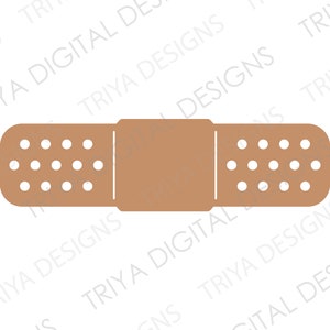 Flexible Bandage SVG Cut File | Fabric Bandage, Medical PNG File | Nurse, Doctor, Medical Supplies Clip Art | Instant Digital DOWNLOAD