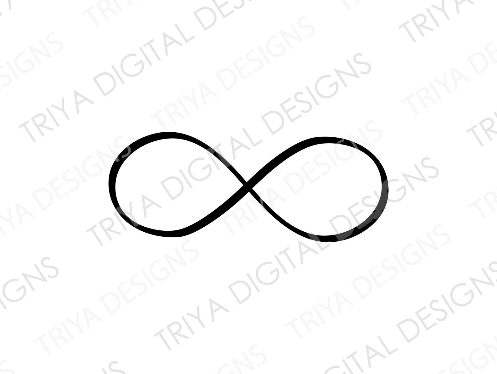 Open Infinity Symbol SVG | Customizable Infinity Sign SVG | Digital ...