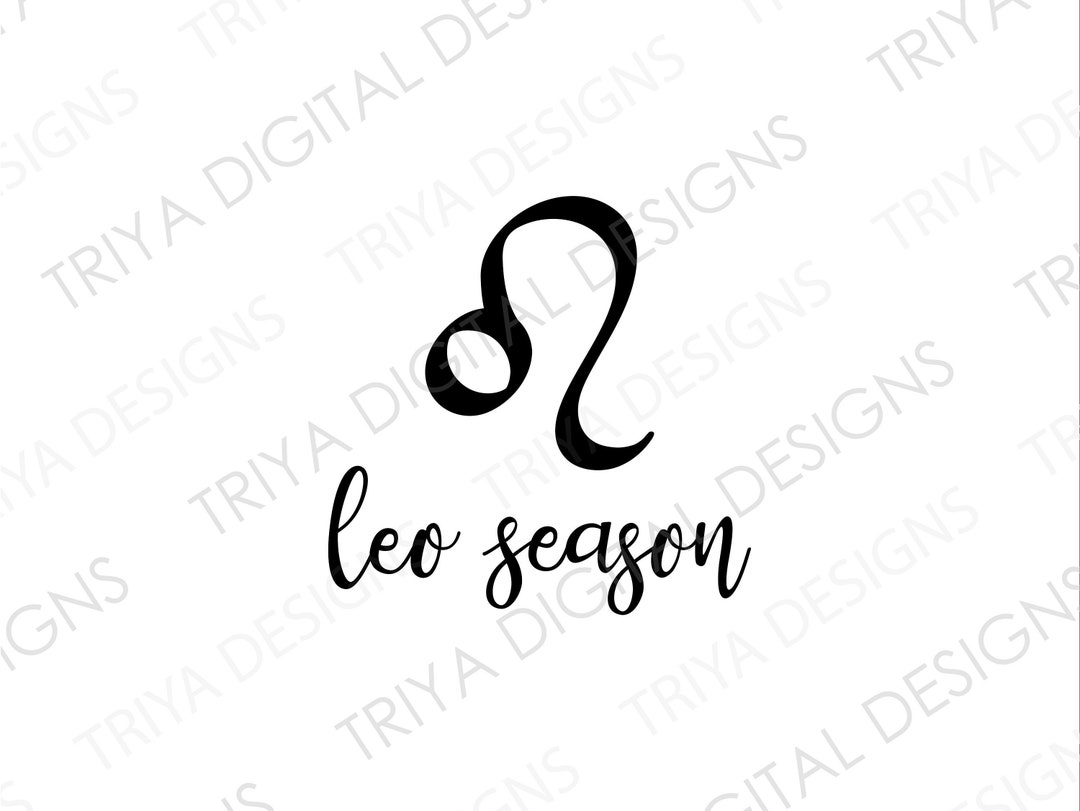 Leo Season SVG Zodiac Sign, Sun Sign SVG Cut Files Astrology Horoscope