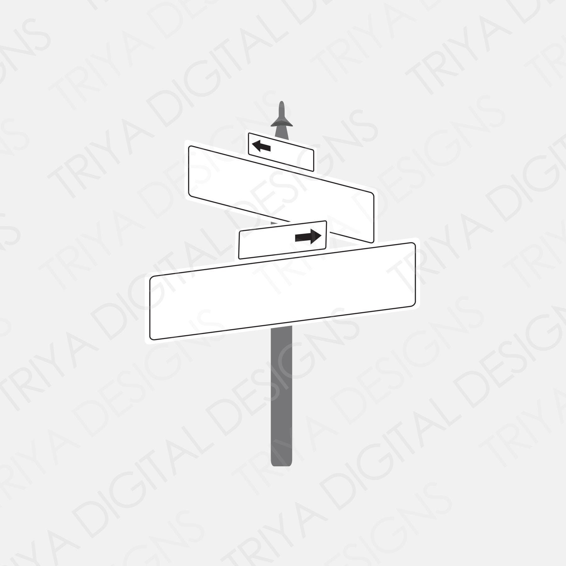 Leere Straßenschild Stock Vektor Art und mehr Bilder von Straßenschild -  Straßenschild, Leer, Unbeschrieben - iStock
