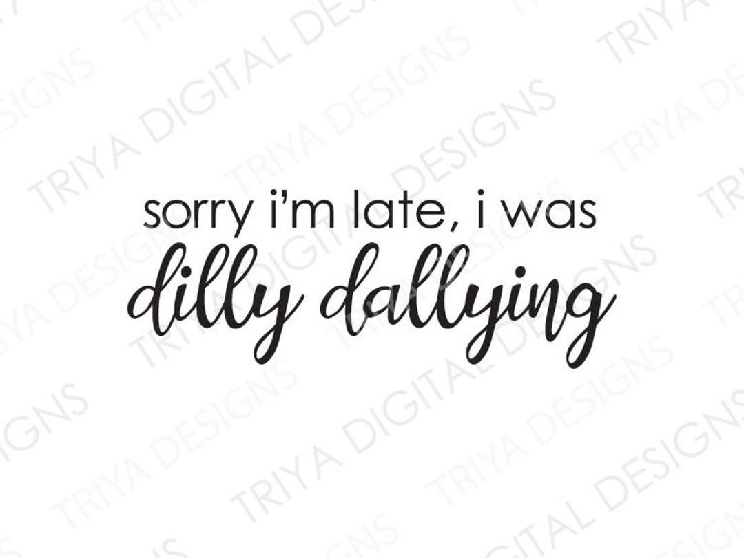 Sorry I'm Late I Was Dily Dallying Tee - Cream main image 0