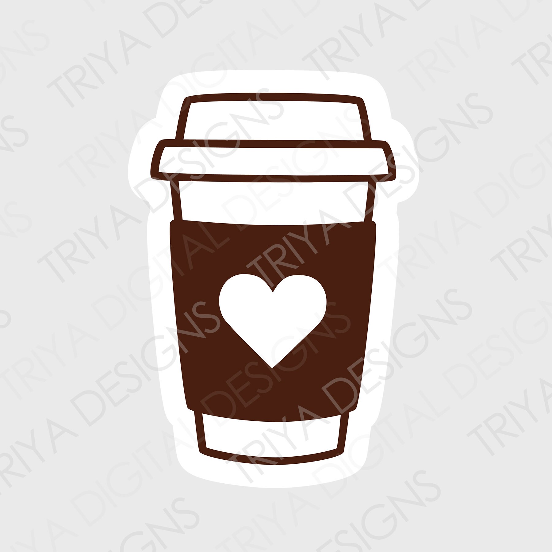 To Go Coffee Cup SVG Cut File Coffee Lover Heart Coffee SVG Etsy Canada
