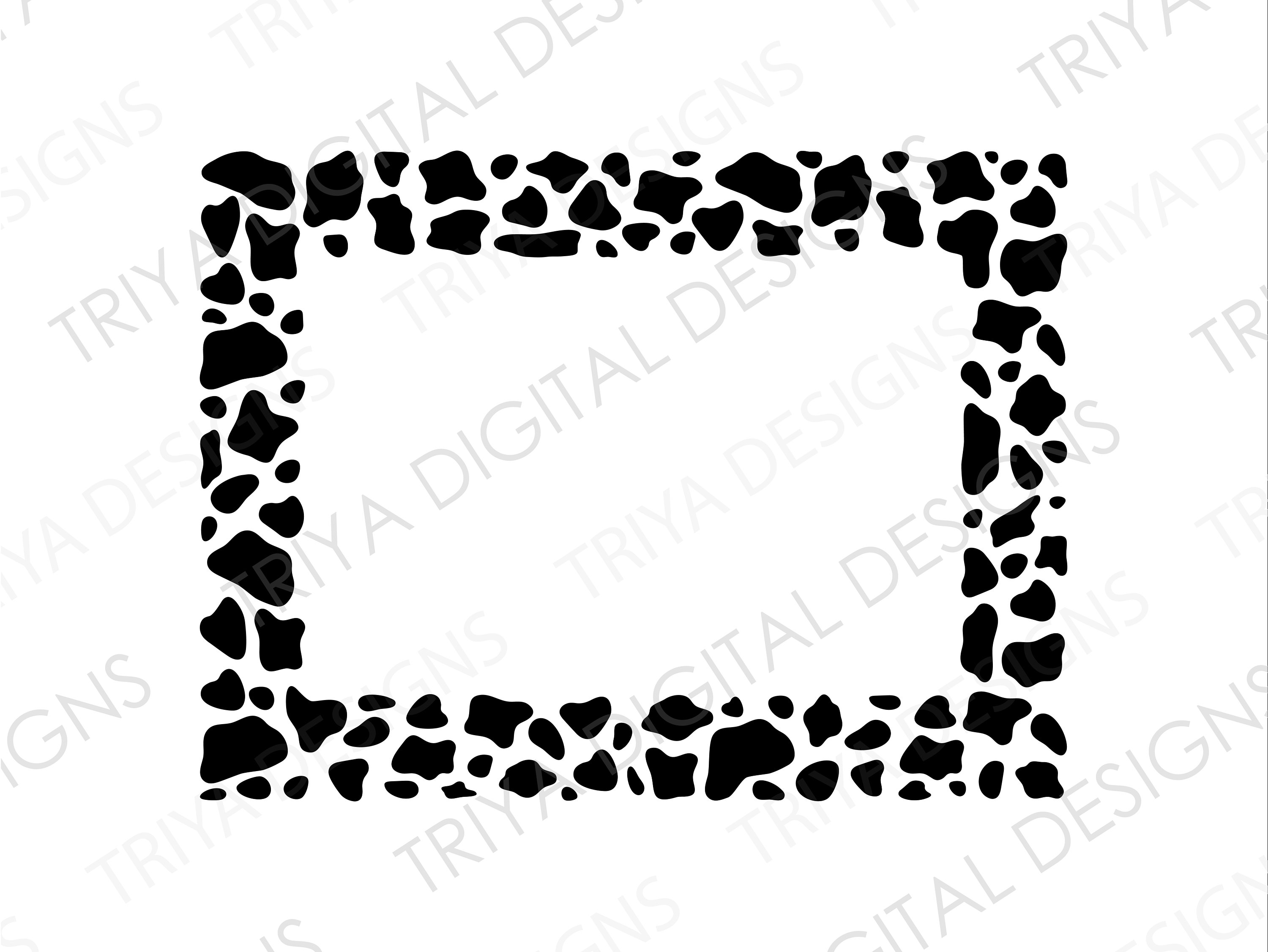 Cow Print Border