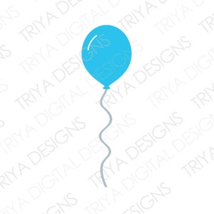 Balloon String Flat Decoration PNG & SVG Design For T-Shirts