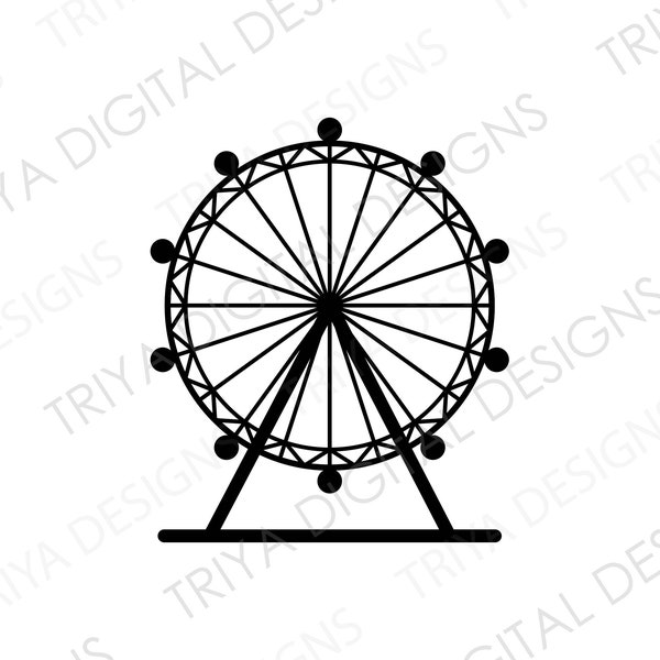 | de fichier svg de grande roue Foire, Grande Roue, Manège, Parc à thème Clipart PNG | TÉLÉCHARGEMENT numérique instantané