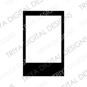 Instant Photo Frame SVG Cut Files | Photo Frame, Photo Border, Square Shapes Border, Instant Camera Frame PNG | Digital DOWNLOAD