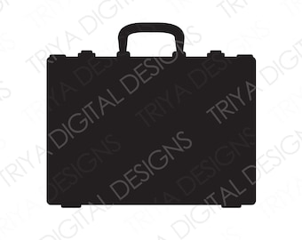 Briefcase SVG Cut File | Luggage PNG | Bag, Travel, Suitcase, Job, Work, Toolbox, Attache, Laptop Bag Clipart | Instant Digital DOWNLOAD