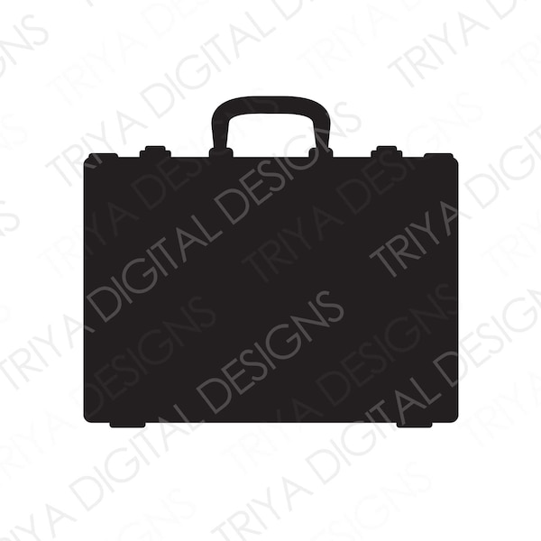 Briefcase SVG Cut File | Luggage PNG | Bag, Travel, Suitcase, Job, Work, Toolbox, Attache, Laptop Bag Clipart | Instant Digital DOWNLOAD