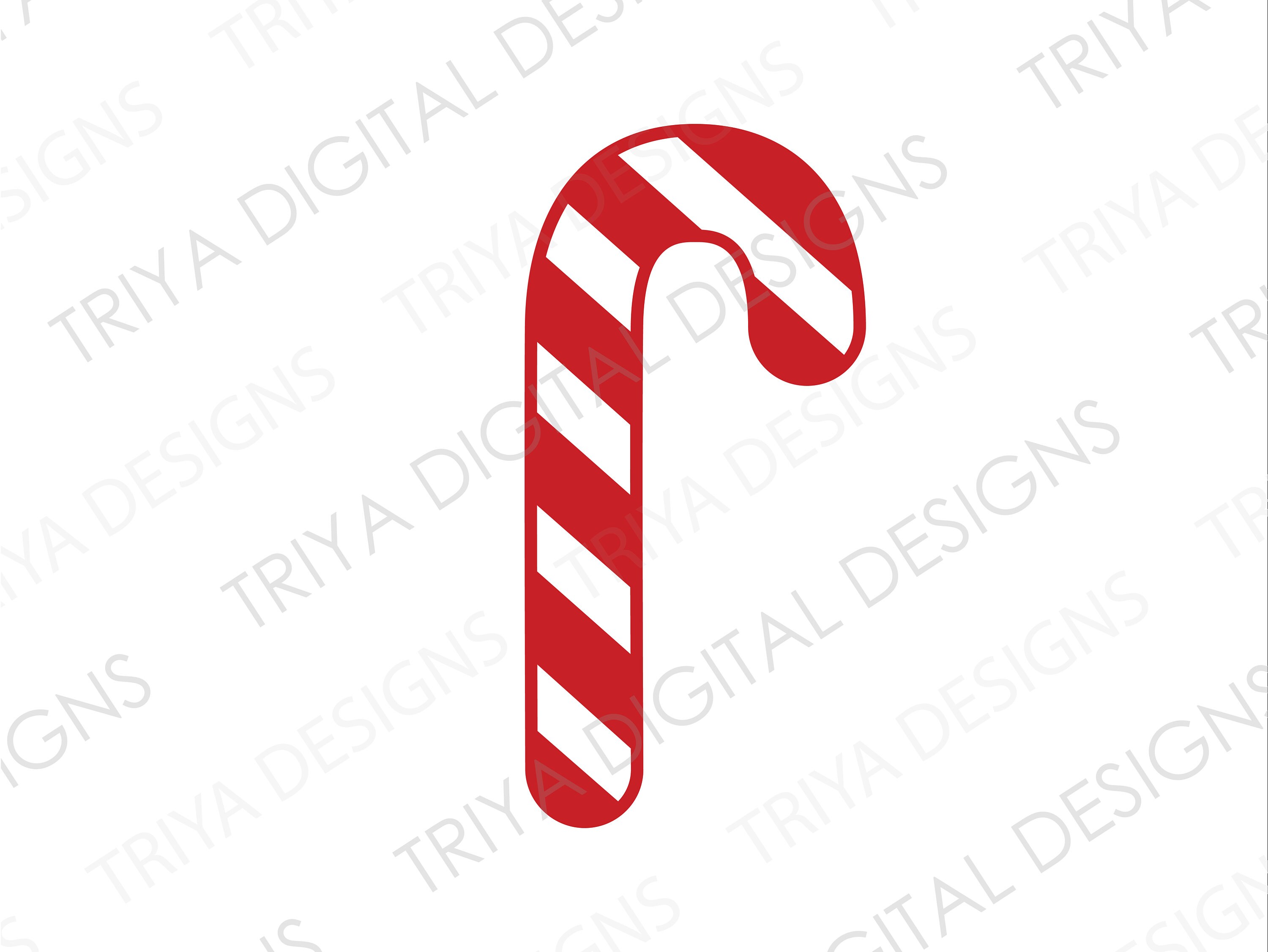 Red and white stick christmas decoration Vector Image