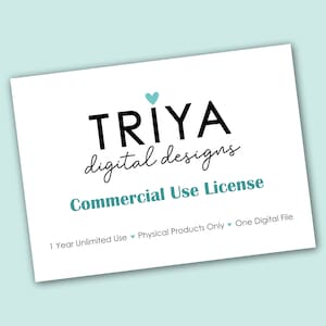 Triya Digital Designs Commercial Use License | 1 Year - 1 Design
