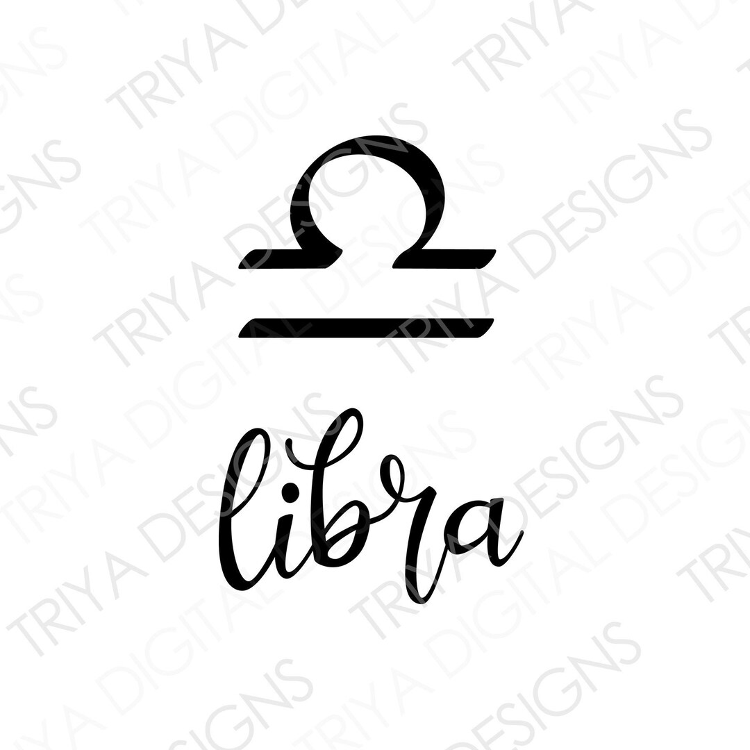 Weegschaal SVG Zodiac Sign Sun Sign SVG Cut Files Etsy België