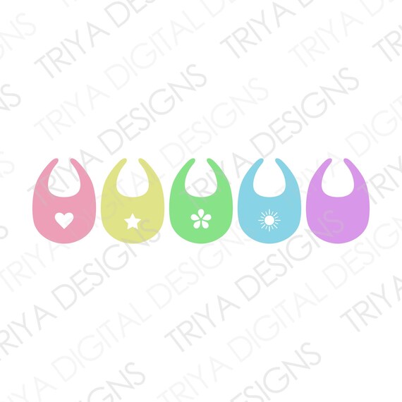 Bib SVG Cut File / Baby Bibs SVG Files / Baby Outfit Bib Etsy