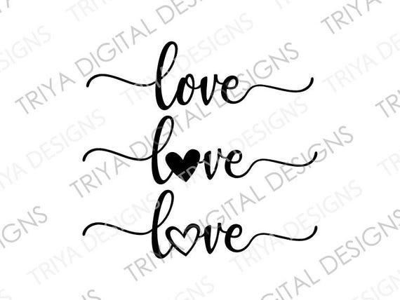 Love SVG Bundle | Love, Heart, Valentine, Wedding SVG Cut Files | Digital DOWNLOAD