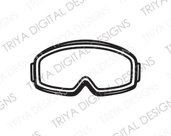 Ski Goggles SVG Cut File | Skiing, Skier, Winter Sweatshirt Print, Ski Gift, Ski Patrol PNG, Ski Cross | Instant Digital DOWNLOAD