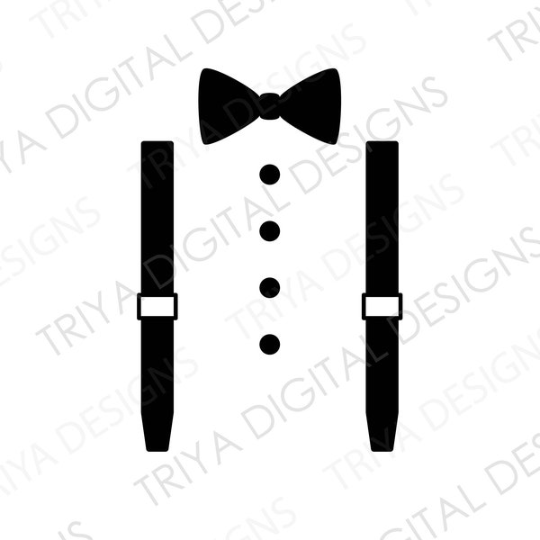 Tuxedo Bow Tie - Etsy